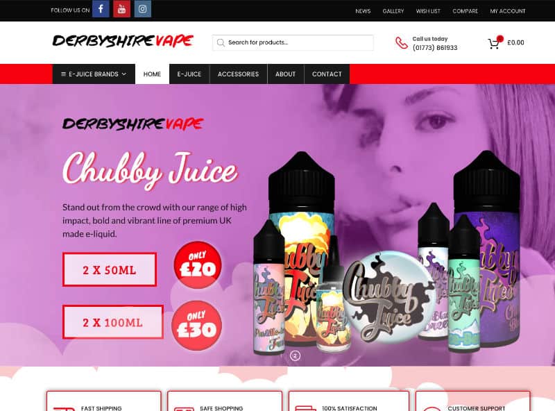 New Website July 2019 | Derbyshire Vape