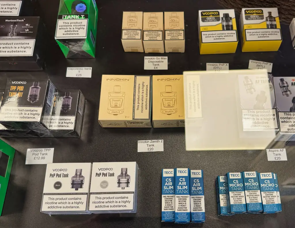 Accessories Premium Brands | Derbyshire Vape Ltd